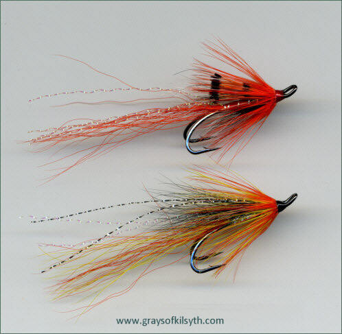 Ally's Shrimp and Cascade salmon flies (Ally Gowans)