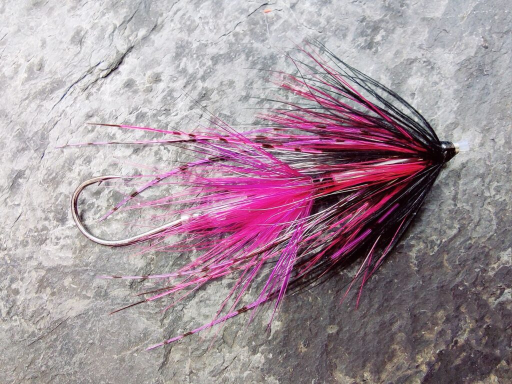 Pink Intruder Salmon Intruder Tube fly